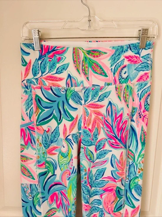 Lilly Pulitzer Weekender High Rise 24” Legging Toucan Do It Better Sz M Colorful - Picture 3 of 9